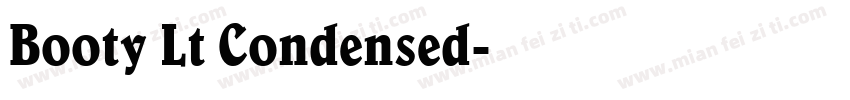 Booty Lt Condensed字体转换